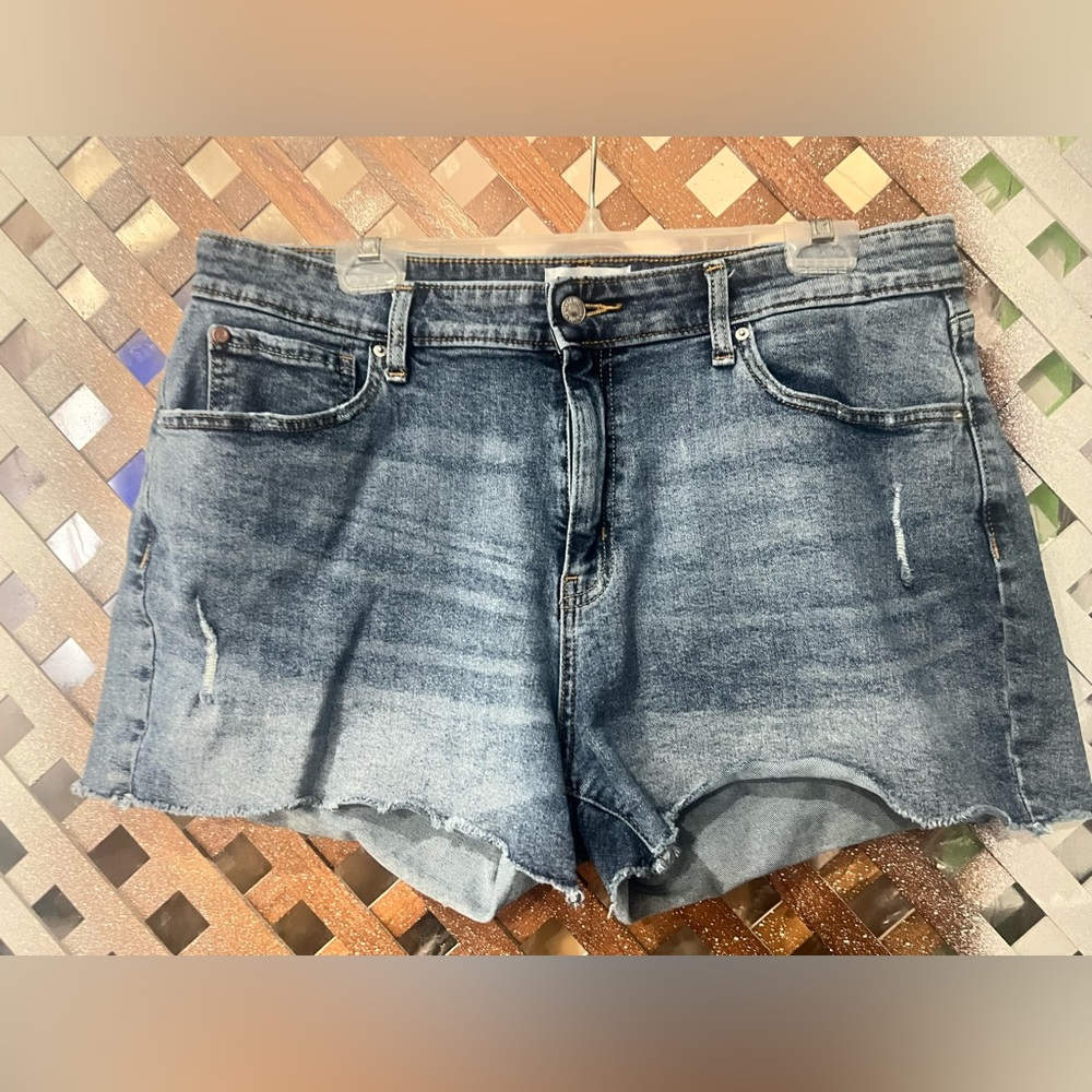 Denizen Levi’s High Rise Denim Blue Women's Shorts 18 34w